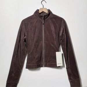 Lululemon 🍋 Scuba Track Jacket * Velvet Cord 🤎